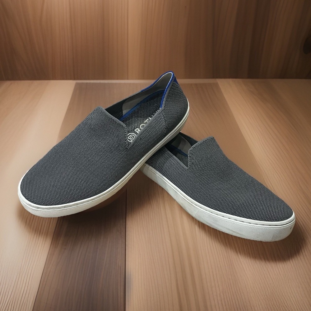 Rothy's The Original Slip-On Sneakers,‎ Women's Size 9, Dark Grey